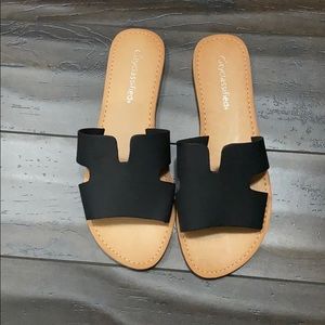 Black sandals